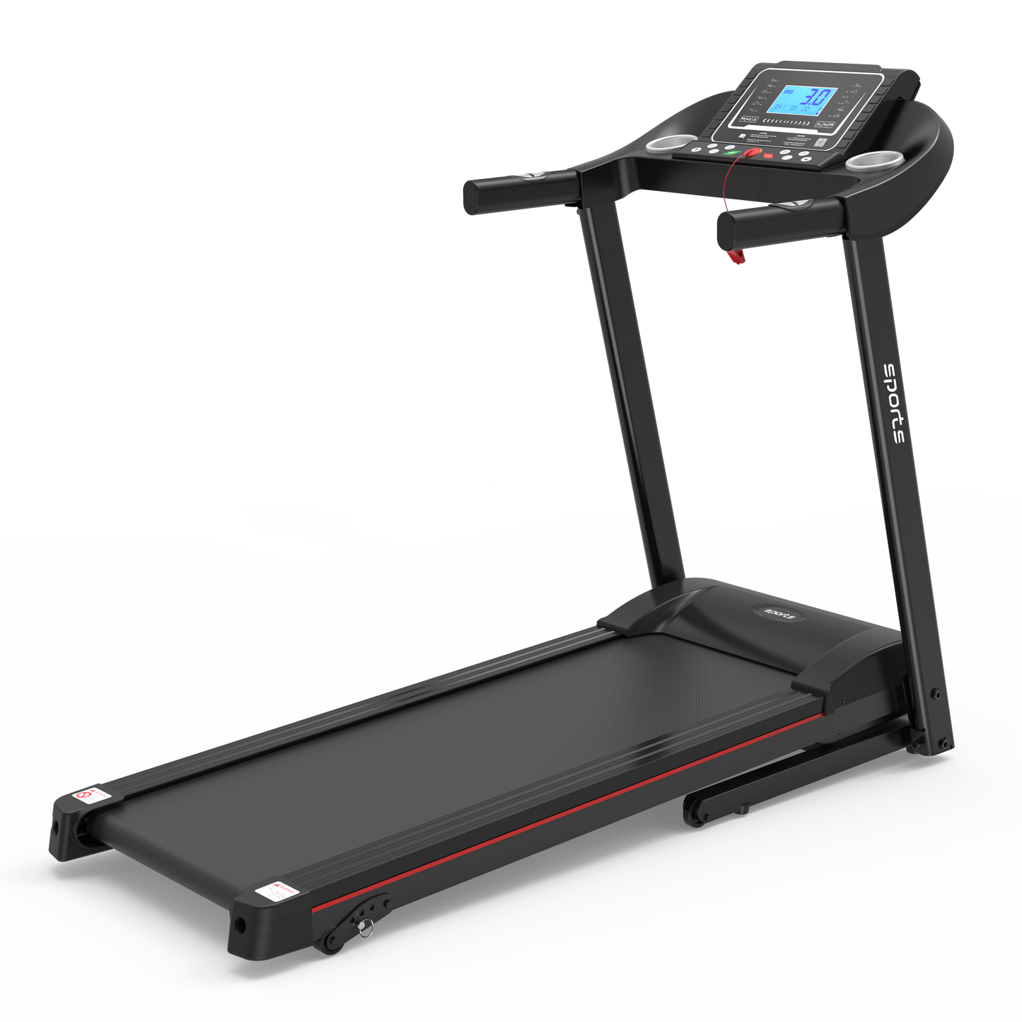 Fitshow App Home Foldable Treadmill with Incline, Folding Treadmill for Home Workout, Electric Walking Running Treadmill Machine 5" LCD Screen 250 LB Capacity Bluetooth Music