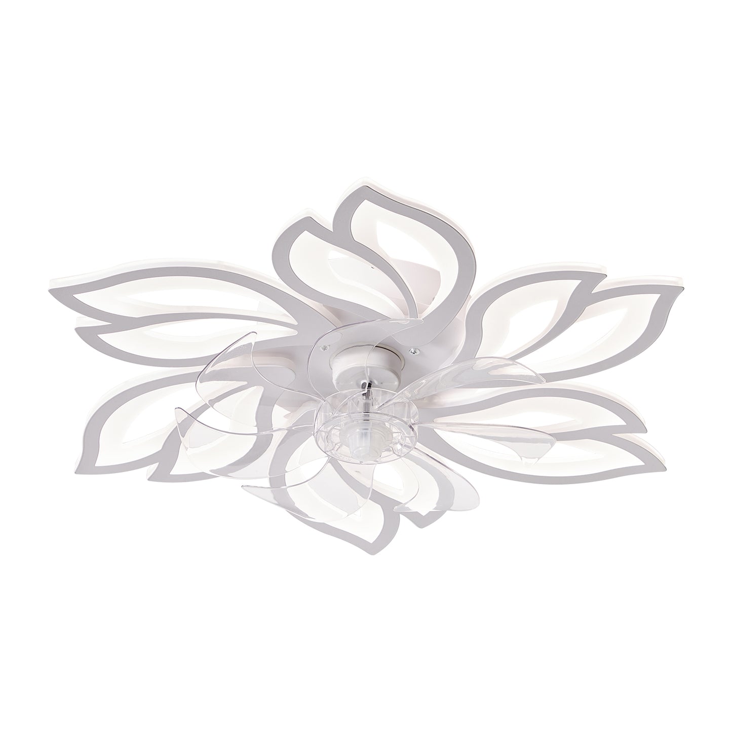 25.5In Ceiling Fan with Lights, Remote Control 3 Color Temperatures,6 Gear wind Speed Fan Light