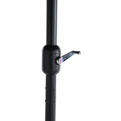 14.8 Ft Double Sided Outdoor Umbrella Rectangular Large with Crank ( Navy blue )