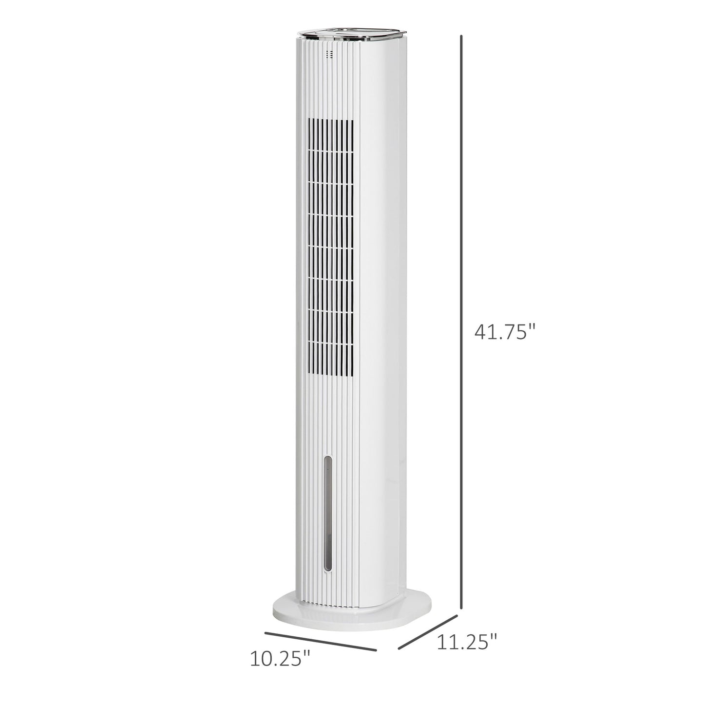 42" 2-In-1 Evaporative Air Cooler, Portable Cooling Fan for Home Office with 3 Modes, 3 Speeds, Remote Control, Timer, LED Display, 1.3 Gal Water Tank, White