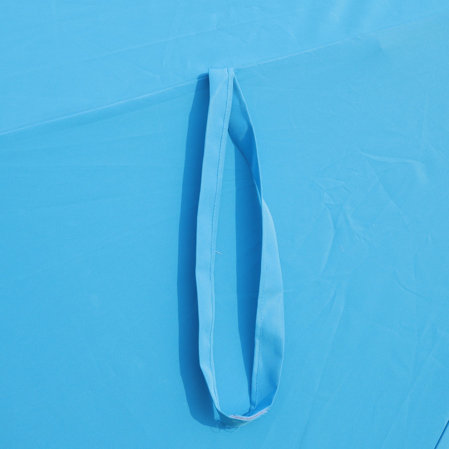 15x9ft Large Double-Sided Rectangular Outdoor Twin Patio Market Umbrella with light and base- blue