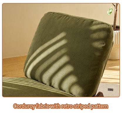 Comfortable Glider Rocking Chair, High-Quality Upholstery Glider Chair, Solid Wood Frame, Perfect for Multiple Settings Accent Reading Chair for Bedroom,Living Room,Nursery