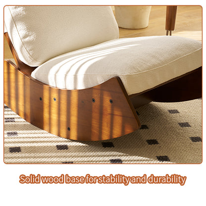 Comfortable Glider Rocking Chair, High-Quality Upholstery Glider Chair, Solid Wood Frame, Perfect for Multiple Settings Accent Reading Chair for Bedroom,Living Room,Nursery