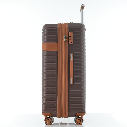 4 Piece Luggage Set Suitcase Set, ABS Hard Shell Lightweight Expandable Travel Luggage with 4 Packing Cubes, TSA Lock, Spinner Wheels for Men Women(16/20/24/28)