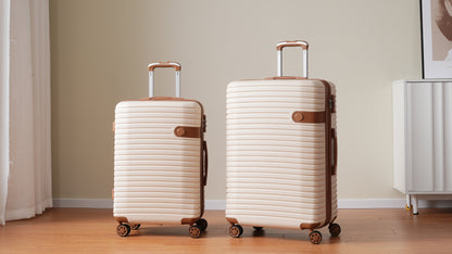 4 Piece Luggage Set Suitcase Set, ABS Hard Shell Lightweight Expandable Travel Luggage with 4 Packing Cubes, TSA Lock, Spinner Wheels for Men Women(16/20/24/28)