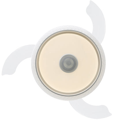 42 Inch Modern Invisible Ceiling Fan, 120V 3 ABS Blades Remote Control Reversible DC Motor With 32W Led Light