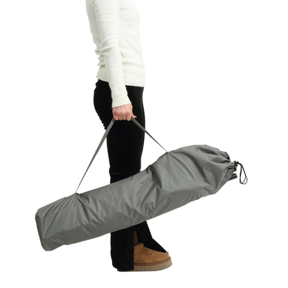 Hammock Camping Chair, Folding Portable Rocking Chair, Aluminum Alloy Adjustable Back Swinging Chair with Pillow Cup Holder, Recliner with Carry Bag for Outdoor Travel Lawn Backyard, Grey (2pcs)