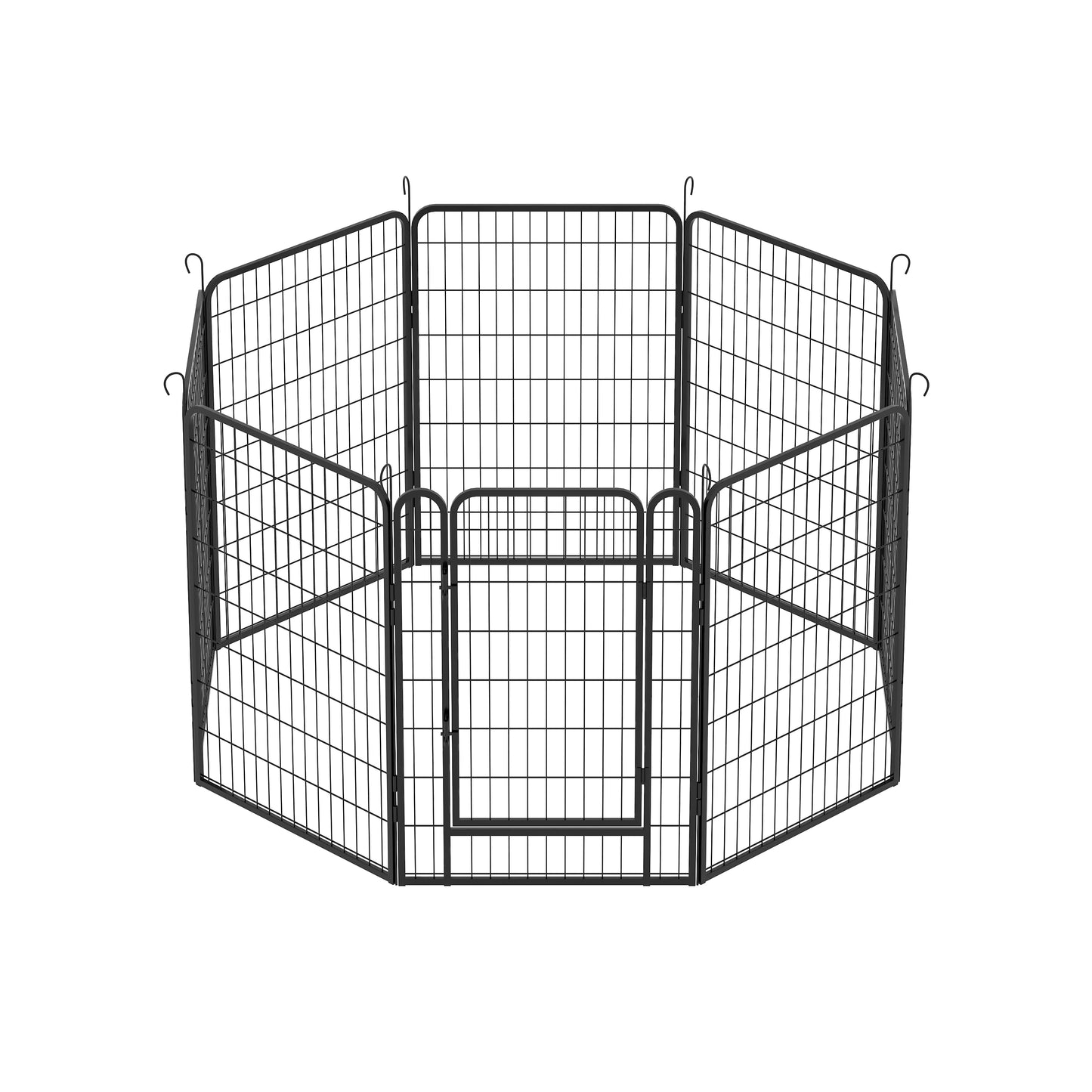 8 Panels Heavy Duty Metal Playpen with door,39.37"H Dog Fence Pet Exercise Pen for Outdoor, Indoor