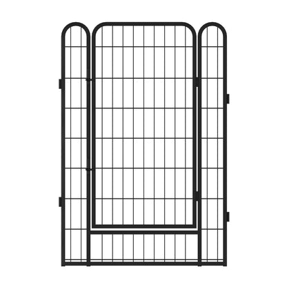 12 Panels Heavy Duty Metal Playpen with door,39.37"H Dog Fence Pet Exercise Pen for Outdoor