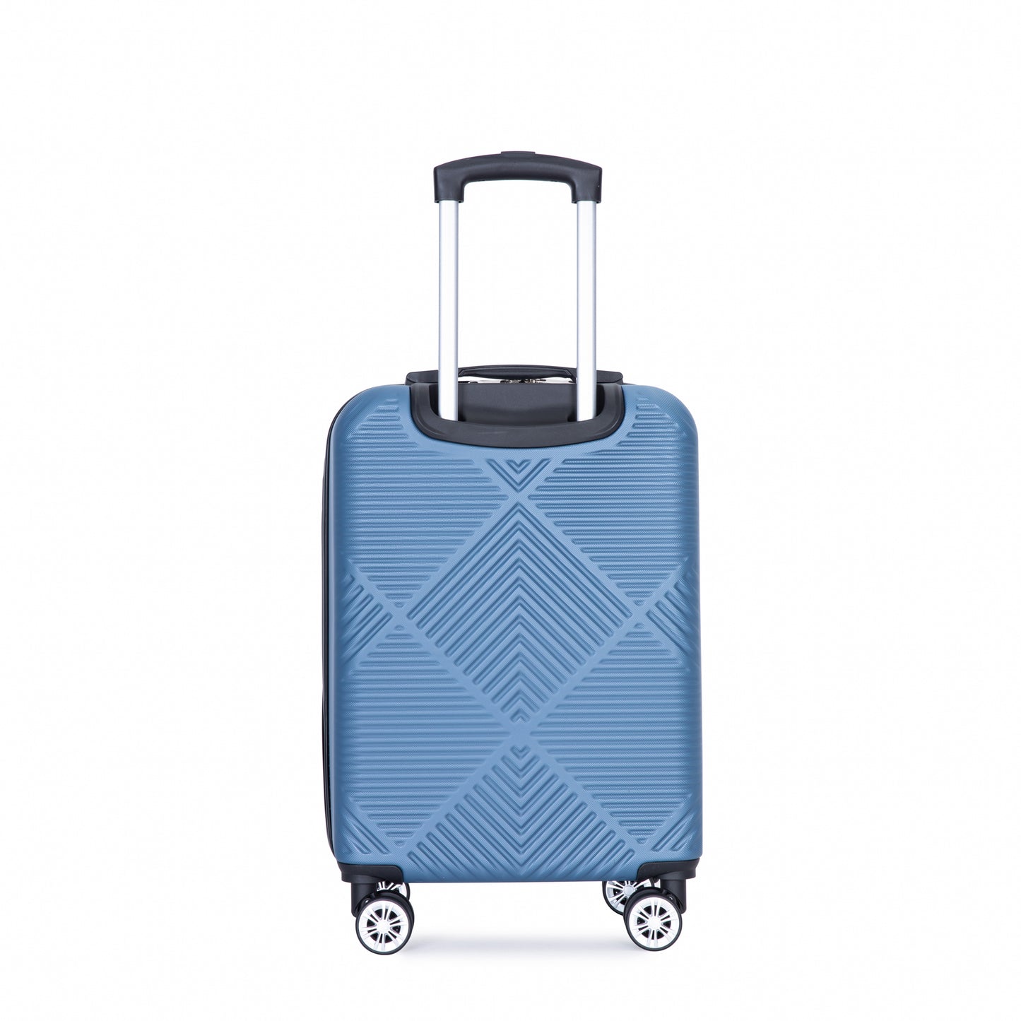 2Piece Luggage Sets ABS Lightweight Suitcase , Spinner Wheels, (20/14) BLUE