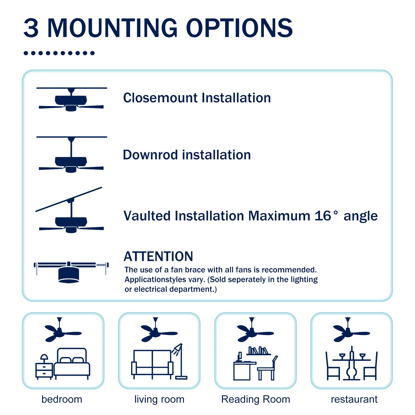 Crystal Ceiling Fan with Lights Fandelier Chandelier Reversible Blades 3 Wind Speeds Remote Control for Bedroom Living Dining Room Chrome 52 Inch