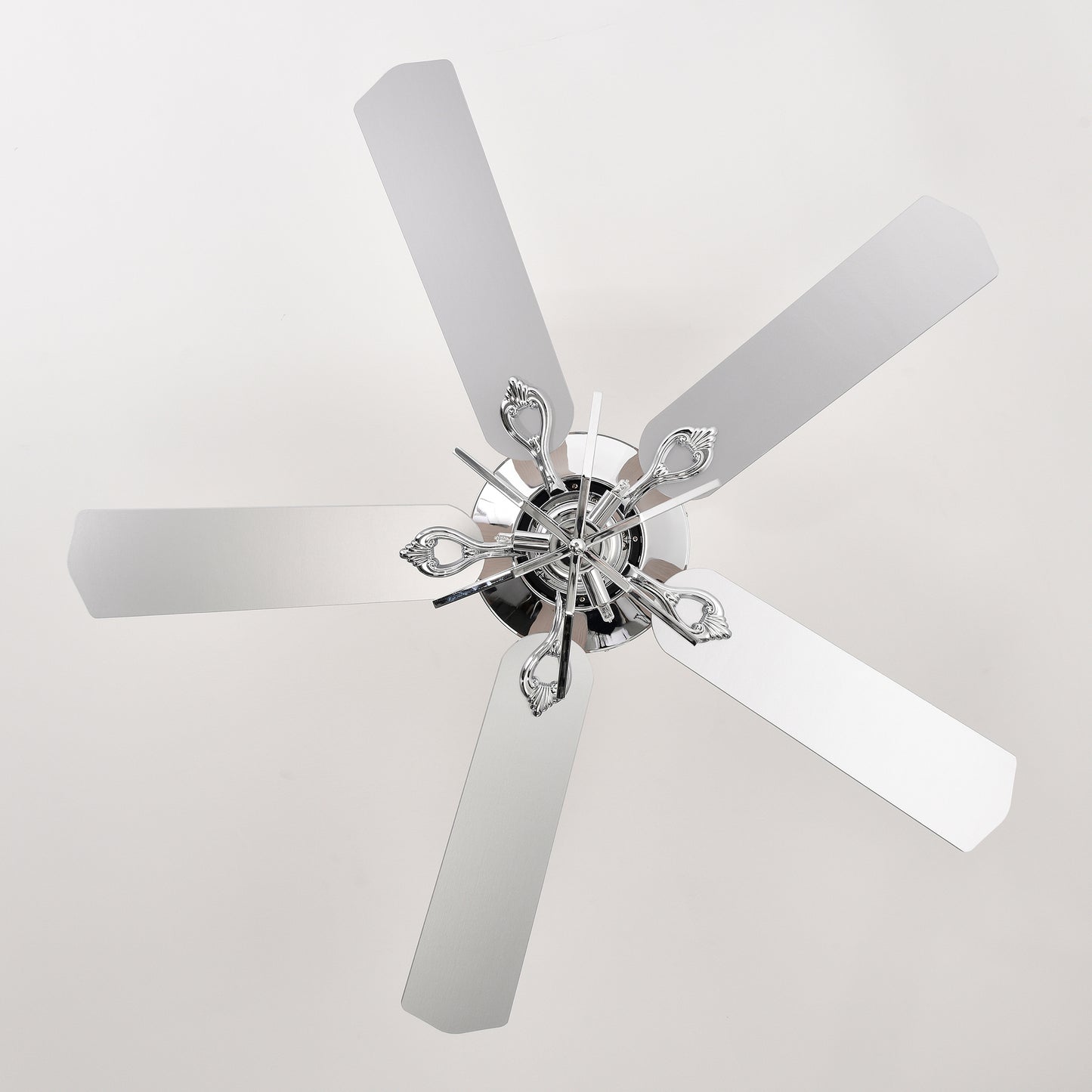 52" Dual Wood 5-Blade Crystal Ceiling Fan with Remote