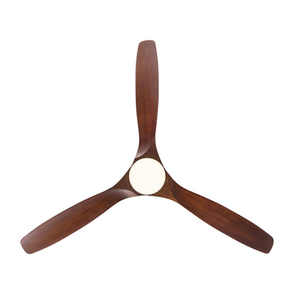 52" YUHAO Farmhouse Rustic LED Ceiling Fan with Remote Control