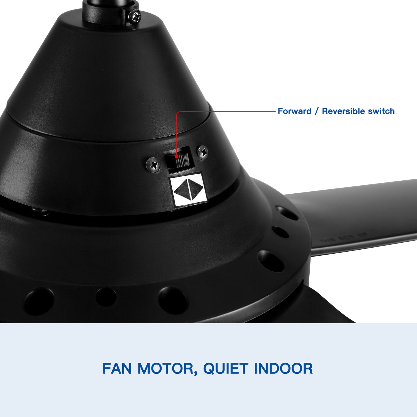48" Modern Contemporary LED Ceiling Fan with Remote Control