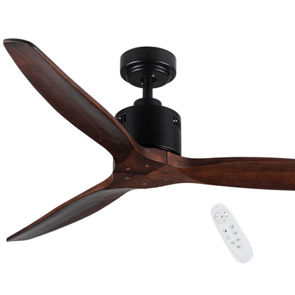 52" Farmhouse Rustic Ceiling Fan with Remote Control