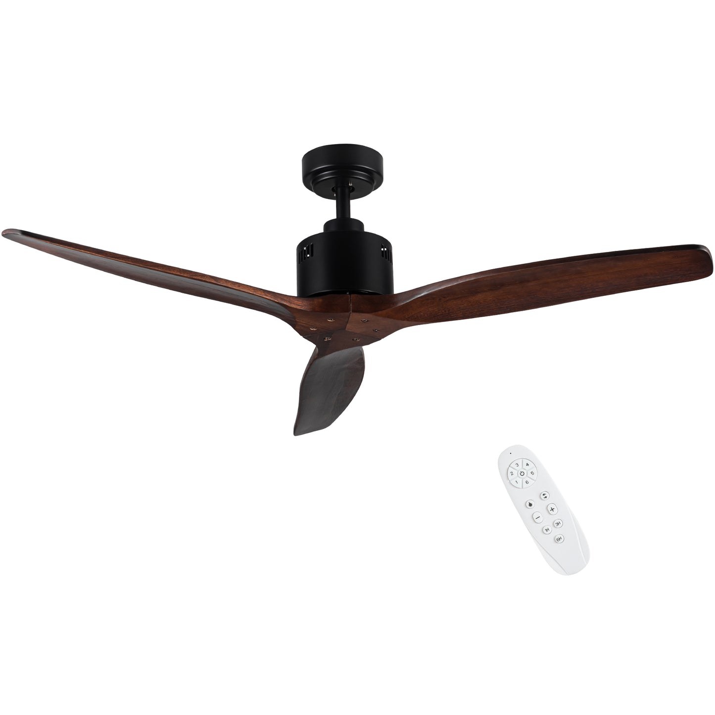 52" Farmhouse Rustic Ceiling Fan with Remote Control