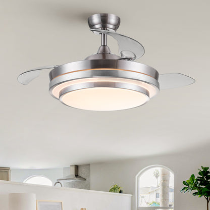 42 in. Retractable Ceiling Fan with Remote Control