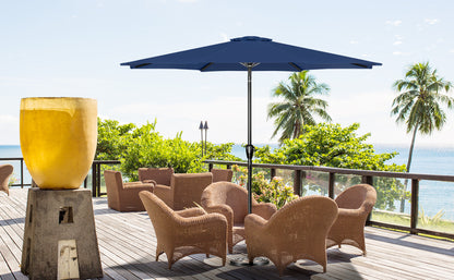 10' Patio Umbrella Outdoor Table Market Yard Umbrella with Push Button Tilt/Crank