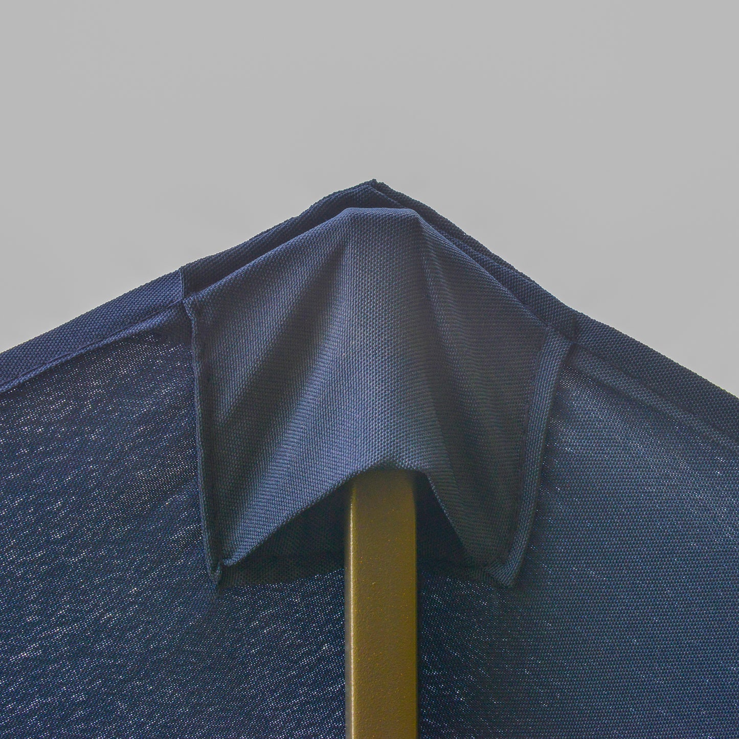 Outsunny Patio Umbrella 15' Steel Rectangular Outdoor Double Sided Market with base, Sun Protection & Easy Crank for Deck Pool Patio, Dark Blue