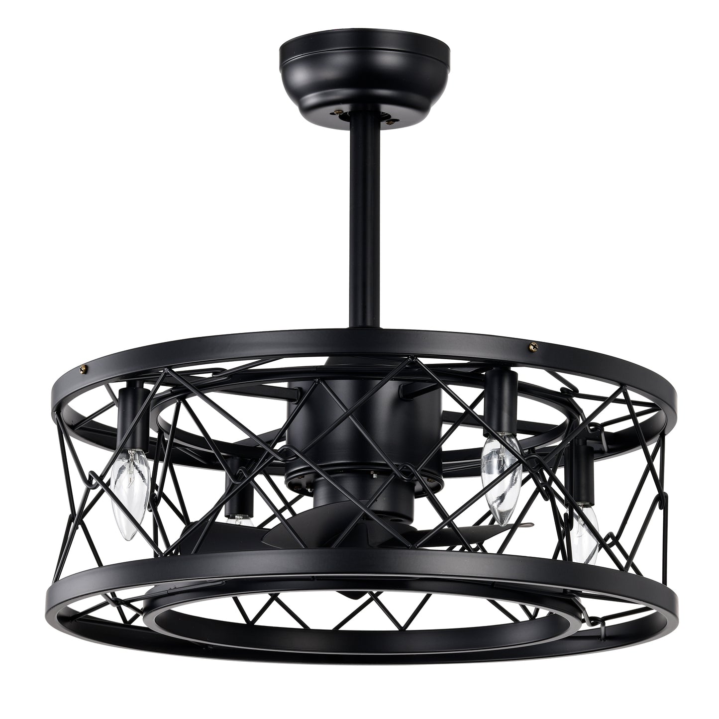 Ceiling fan AC motor low noise small ceiling fan Modern Enclosed Reversible Motor Ceiling Fan For Farmhouse, Bedroom Living Room bedroom