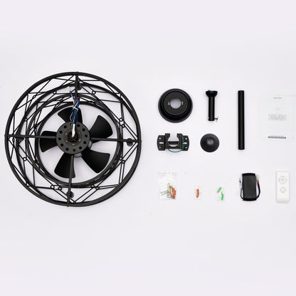 Ceiling fan AC motor low noise small ceiling fan Modern Enclosed Reversible Motor Ceiling Fan For Farmhouse, Bedroom Living Room bedroom