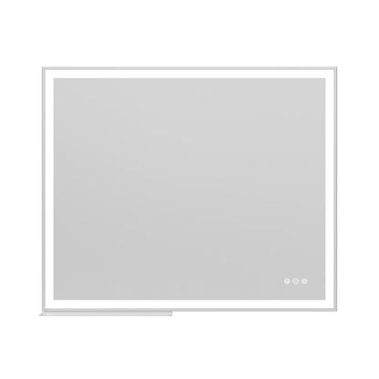 30x36 inch LED Bathroom Vanity Mirror Wall Mounted Adjustable White/Warm/Natural Lights Anti-Fog Touch Switch with Memory Modern Smart Large Bathroom Mirrors