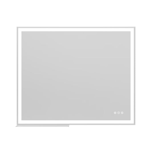 30x36 inch LED Bathroom Vanity Mirror Wall Mounted Adjustable White/Warm/Natural Lights Anti-Fog Touch Switch with Memory Modern Smart Large Bathroom Mirrors