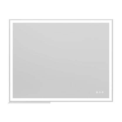 32x40 inch LED Bathroom Vanity Mirror Wall Mounted Adjustable White/Warm/Natural Lights Anti-Fog Touch Switch with Memory Modern Smart Large Bathroom Mirrors