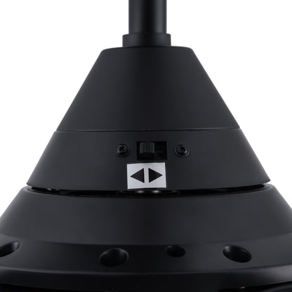 30 In Intergrated LED Ceiling Fan Lighting with Matte Black ABS Blade