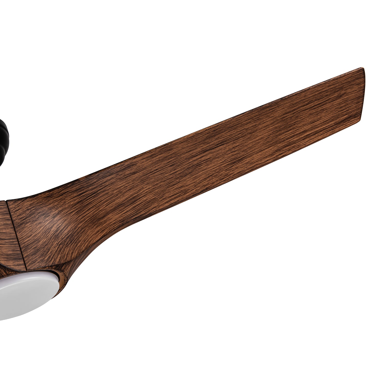56 In.Intergrated LED Ceiling Fan with Brown Wood Grain ABS Blade