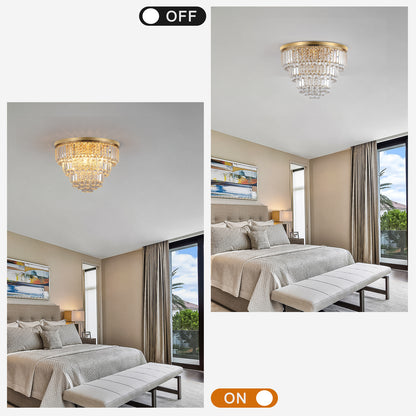 Gold luxury modern style crystal lights,large ceiling chandeliers,dining room,living room,bedroom (Bulb Not Included)