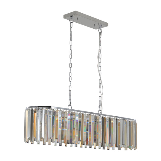 Modern Oval Crystal ceiling chandelier Luxury Home Decor Light Fixture (No Bulbs)