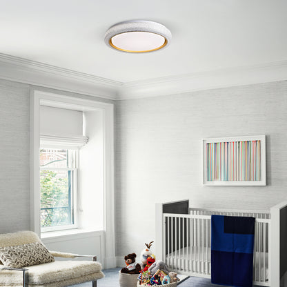 LED Flush Mount Ceiling Light Fixture, 19.69in 36W,3600LM, 5 CCT Colors 2700K 3000K 3500K 4000K 5000K, Dimmable Modern Flush Mount Light Fixture for Bedroom Bathroom Hallway