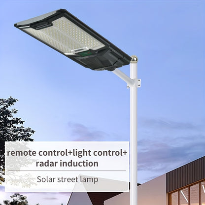 Solar Street Lights Outdoor, Parking Lot Lights with 181PCS LED Beads , IP65 Waterproof Solar Flood Lights, Dusk to Dawn Solar Lights for Garden, Street Side Road,Courtyard Villa,City Square