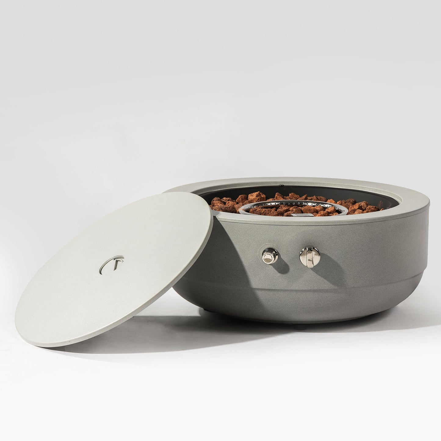 Small concrete round fire pit bowl