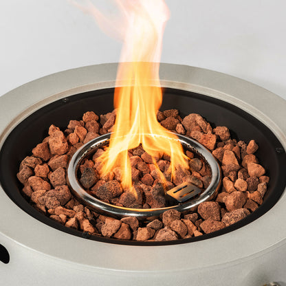 Small concrete round fire pit bowl