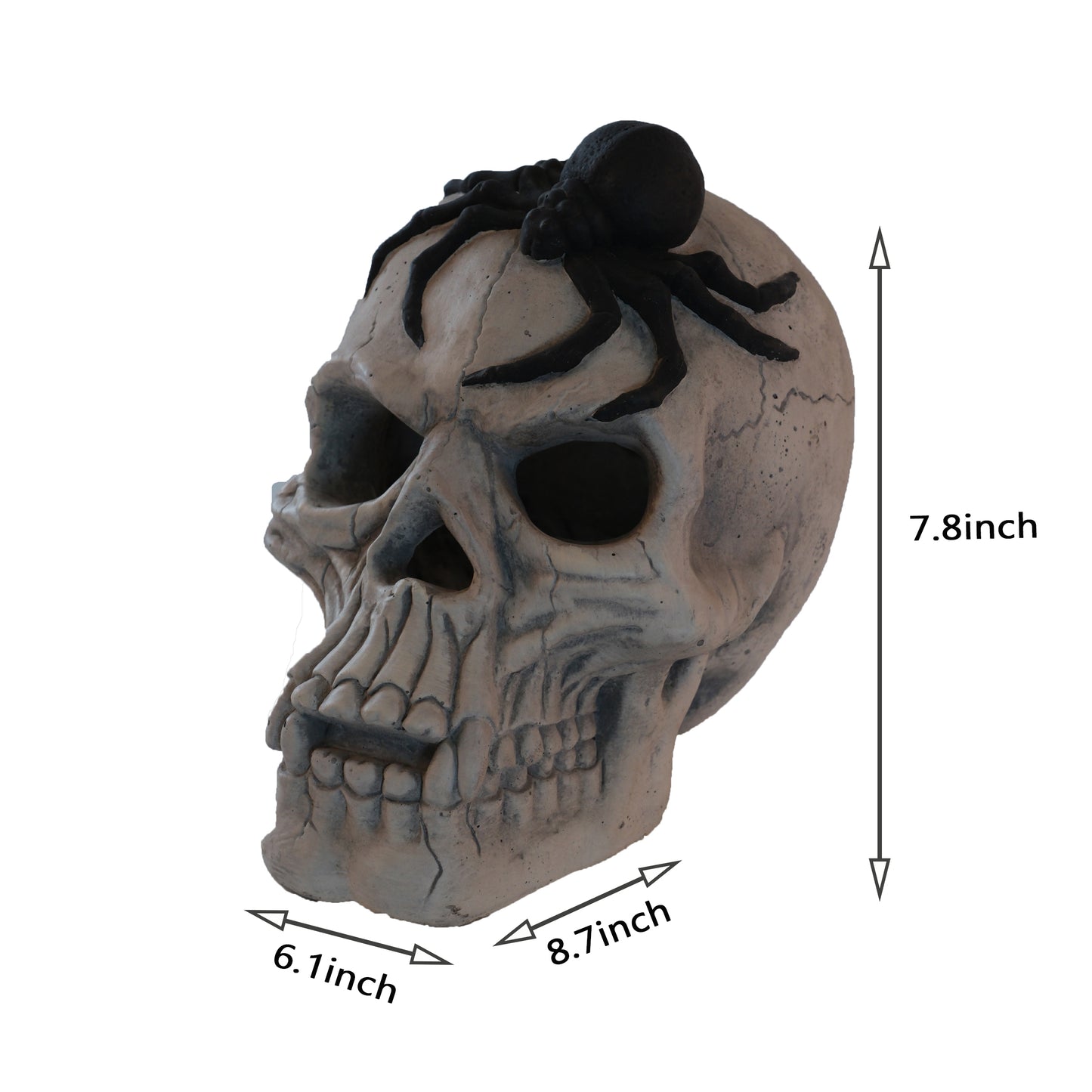 Demon Skull,Suitable for Outdoor Fireplace and Fire Pit, Halloween Decoration