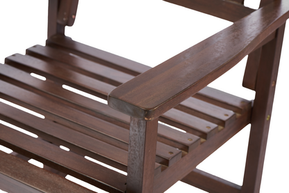 Acacia Wood Outdoor Rocking Chiar, Patio Rocker for Front Porch, Deck, Indoor
