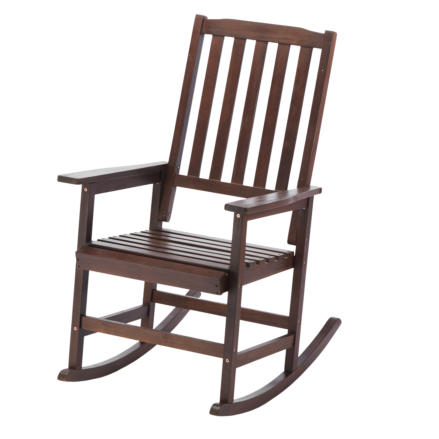 Acacia Wood Outdoor Rocking Chiar, Patio Rocker for Front Porch, Deck, Indoor
