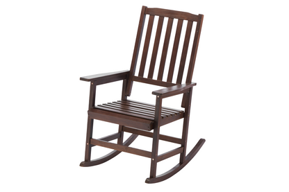 Acacia Wood Outdoor Rocking Chiar, Patio Rocker for Front Porch, Deck, Indoor