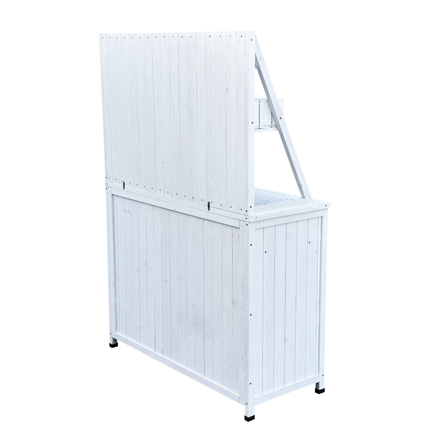 Outdoor Potting Bench Table, Tableside cabinet tool cabinet ,Wooden Gardening Table Tabletop and Storage Cabinet, Planting Table Garden Work Bench for Garden, Patio, Greenhouse