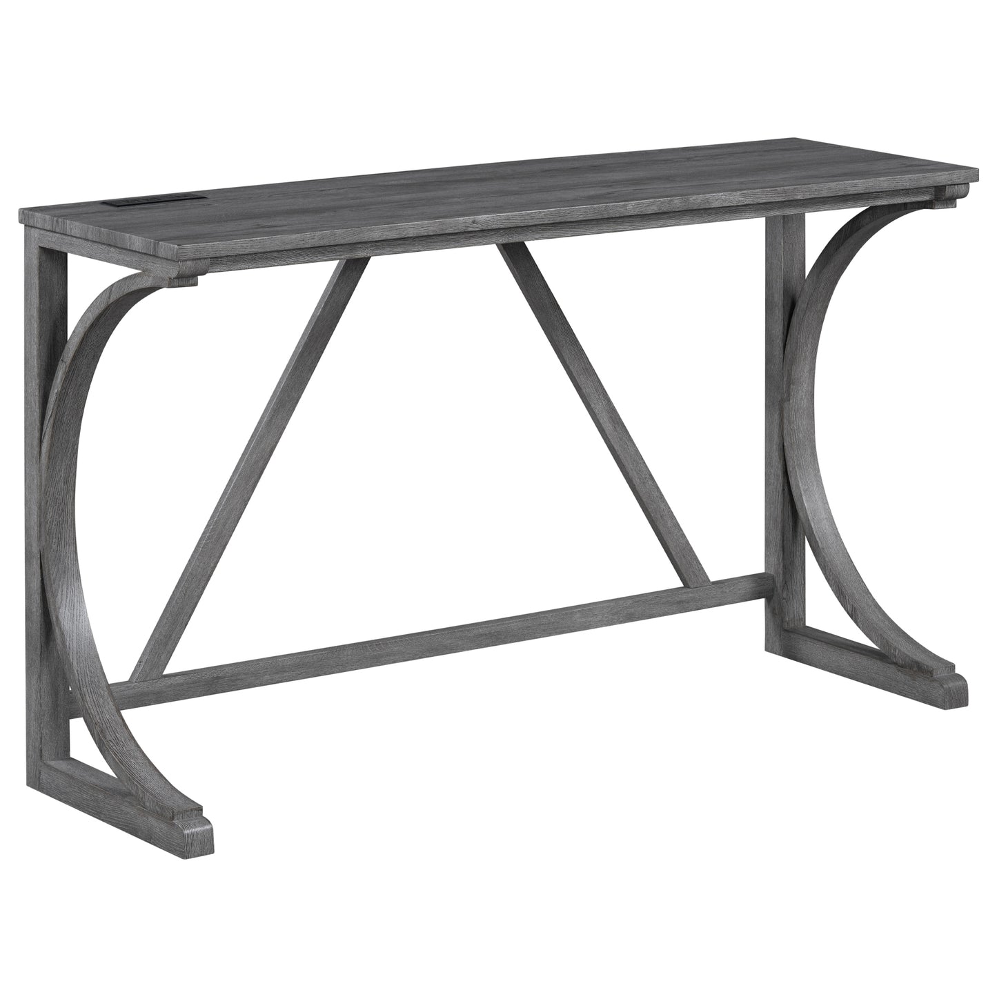 Bar Table Set with Power Outlet, Bar Table and Chairs Set, 4 Piece Dining Table Set, Industrial Breakfast Table Set, for Living Room, Dining Room, Game Room