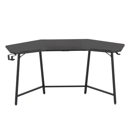 Techni Sport TS98D Gaming Desk with Shelf & Accessory Holders, Black