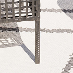 4 Pieces Outdoor Patio Furniture Set,PE Rattan Wicker Garden Conversation Chairs with Tempered Glass Table and Soft Cushions for Backyard Pool or Lawn