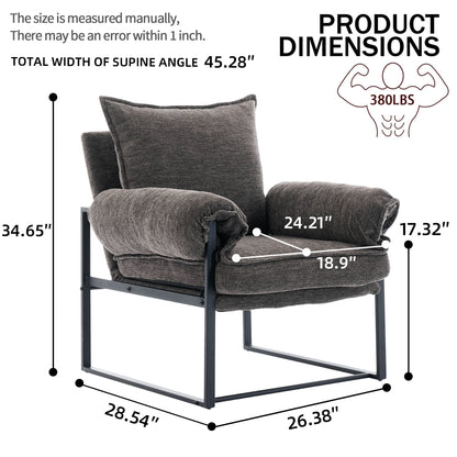 Adjustable recliner, adjustable in various angles (90°-180°), suitable for a variety of scenes, whether it is resting, games, or reading, it is an excellent choice.