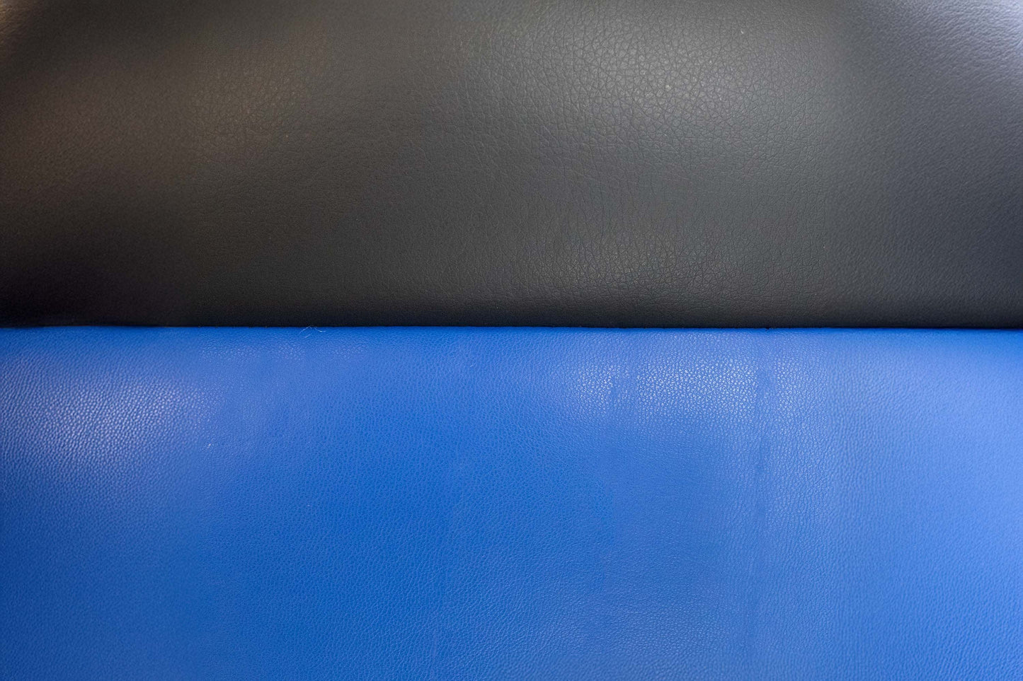 Gaming Office Chair Blue And Black Faux Leather 1pc Chairs Casters Plush Padded Chair w Arms Comfortable Modern Stylish