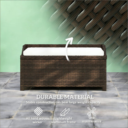 Storage Box,Outdoor Wicker Storage Bench
