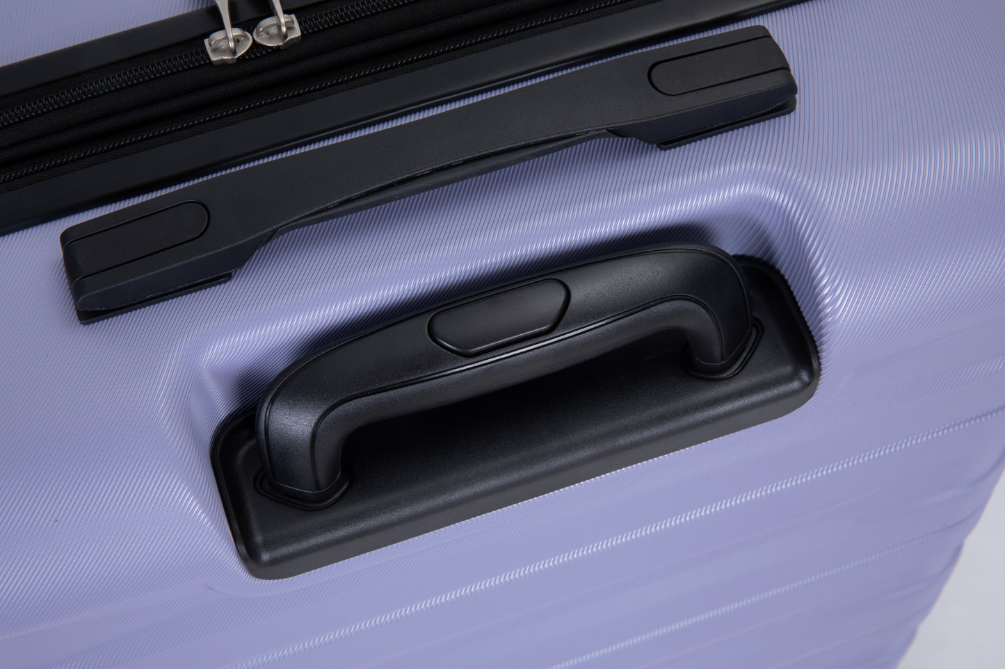 Luggage set of 5 pieces, expandable hard PC luggage set with TSA lock for rotating wheels, lightweight rolling luggage for men and women, Light Purple