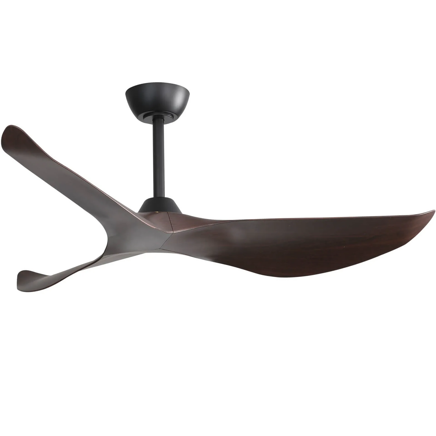 Modern 52 Inch Indoor Ceiling Fan No Light With 6 Speed Remote Control 3 ABS Blade Reversible DC Motor For Hom