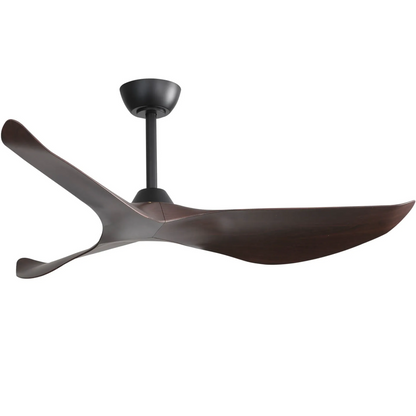 Modern 52 Inch Indoor Ceiling Fan No Light With 6 Speed Remote Control 3 ABS Blade Reversible DC Motor For Hom